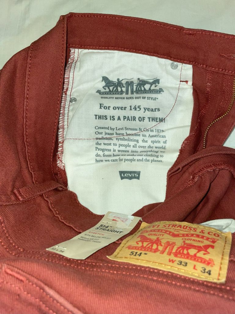 Мужские джинсы Levi's 514 Stretch 33х34  (color 1287) - фото фото фото 6