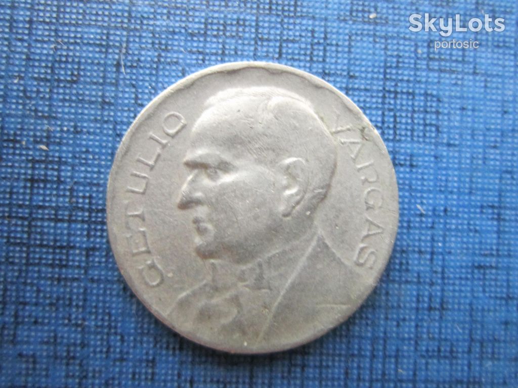 Монета 300 рейс   (реалов) Бразилия 1940 Жетулио Варгас - фото фото фото 1