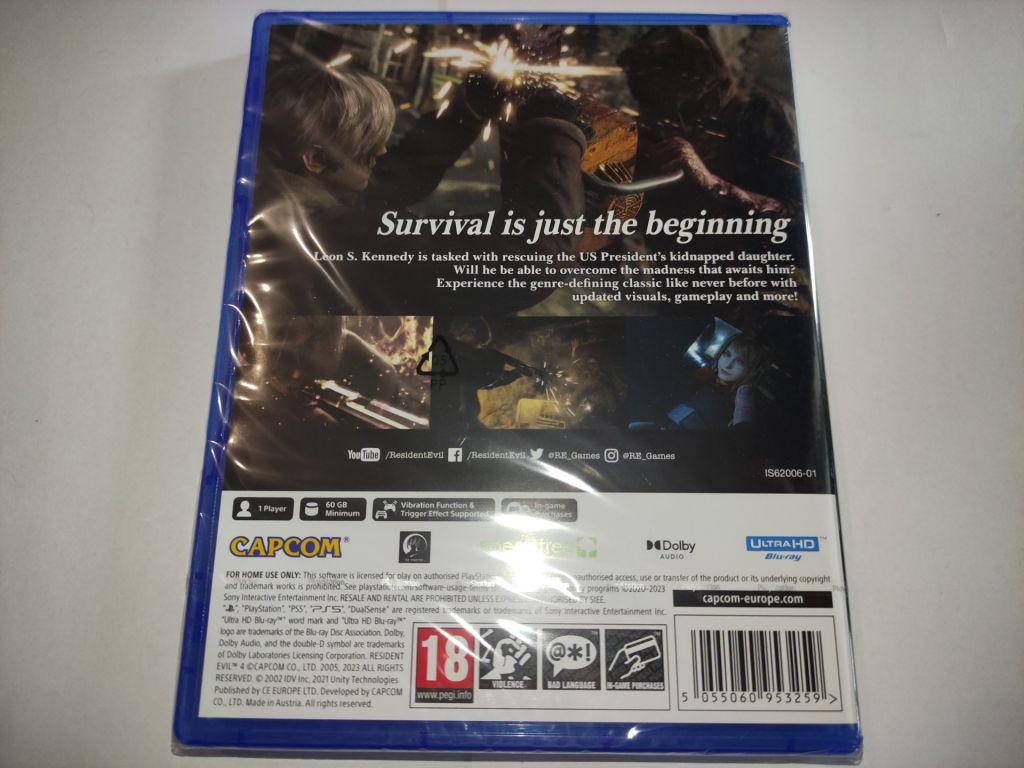 Resident Evil 4 Remake PS5 Playstation 5 російський текст, Європейська версія - фото фото фото 1