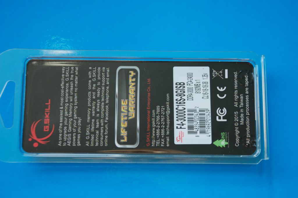 Оперативка G.Skill Aegis 8GB DDR4 3000MHz CL16 F4-3000C16 - фото фото фото 3