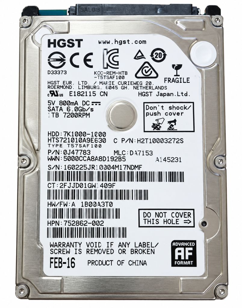 HDD диск 2.5 1TB Hitachi HTS721010a9e63 7200 32mb s_n ndmf - фото фото фото 0
