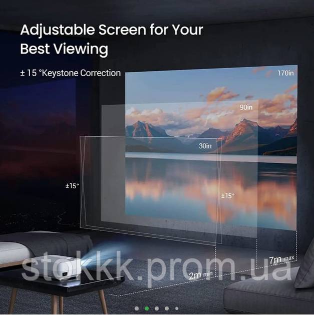 Проектор HDMI Android iOS AV USB SD со звуком Victsing BH486A Уценка - фото фото фото 5