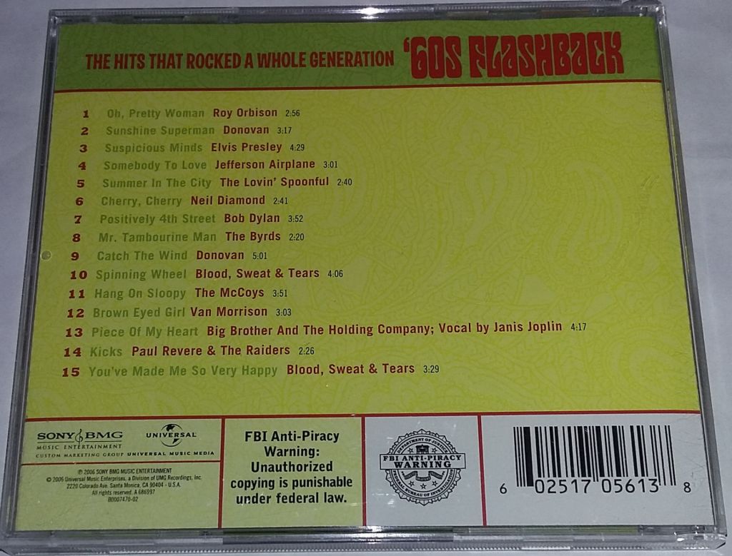 VARIOUS The Classic Sixties Collection - '60s Flashback   CD US - фото фото фото 2