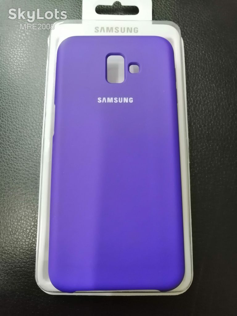 Чехол Silicone Cover для Samsung Galaxy J610 J6 Plus violet - фото фото фото 1