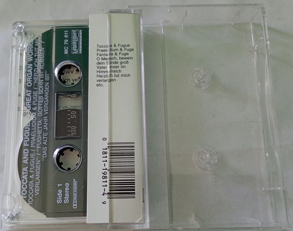 BACH Toccata &amp; Fugue. Cassette US - фото фото фото 1