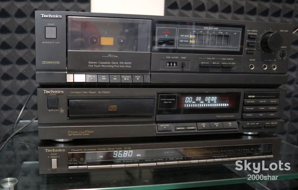Стойка Technics кассетная дека, сд проигрыватель, тюнер. - фото фото фото 1