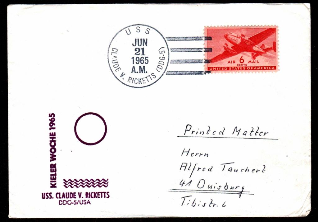 США  ХМК  1965 г - эсминец DDG-5 - фото фото фото 0