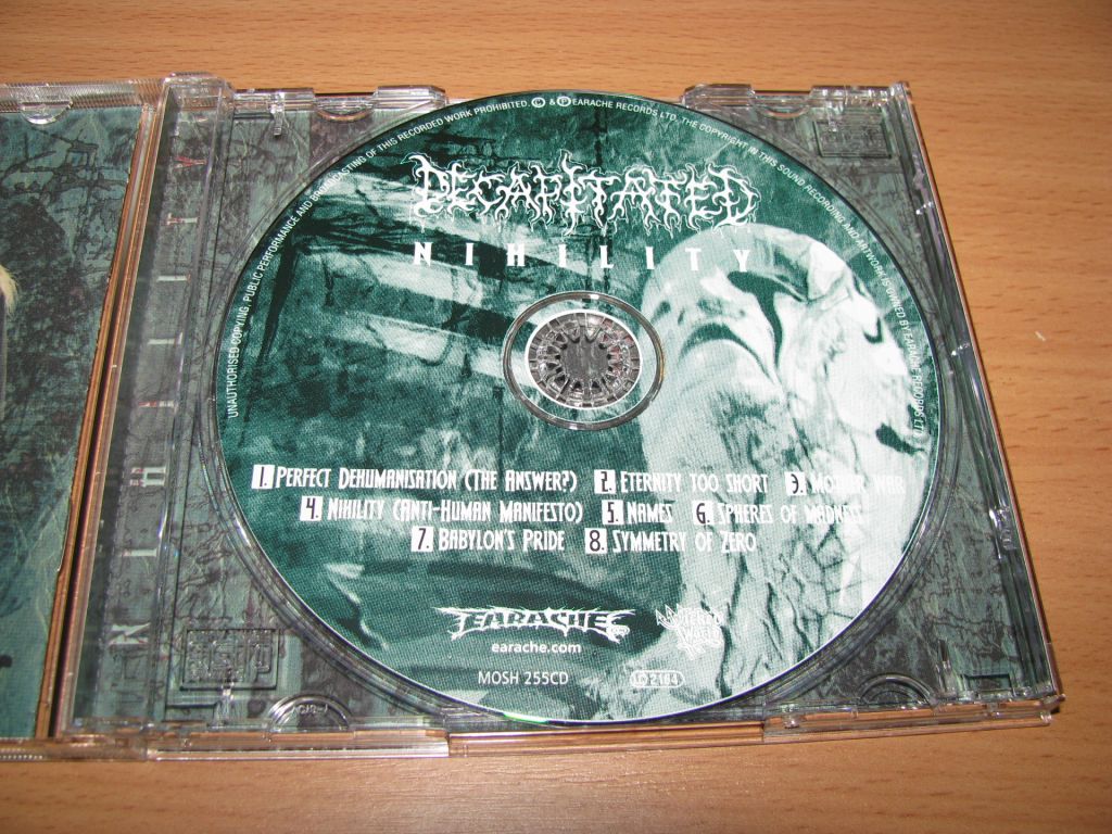 DECAPITATED - Nihility    (2001 Earache 1st press,UK) EAR - фото фото фото 2