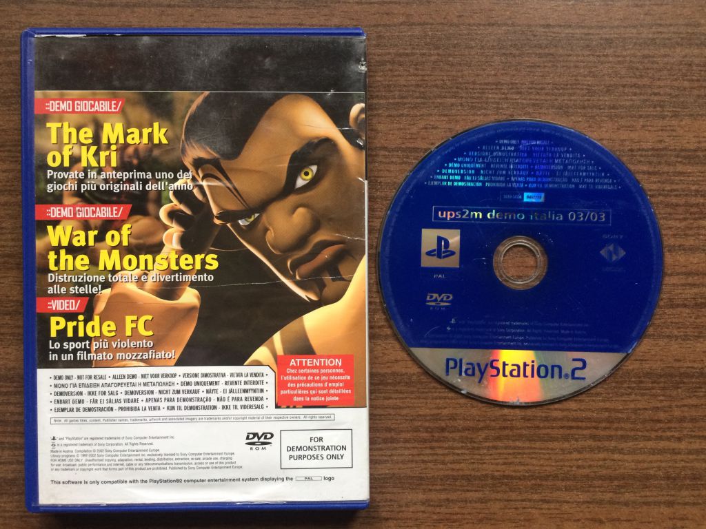 PlayStation 2 Official Magazin Italia Number 09       (March 2003) Demo Disc       (PAL) - фото фото фото 1