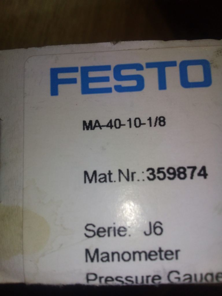 Манометр Festo MA-40-10-1/8 - фото фото фото 2