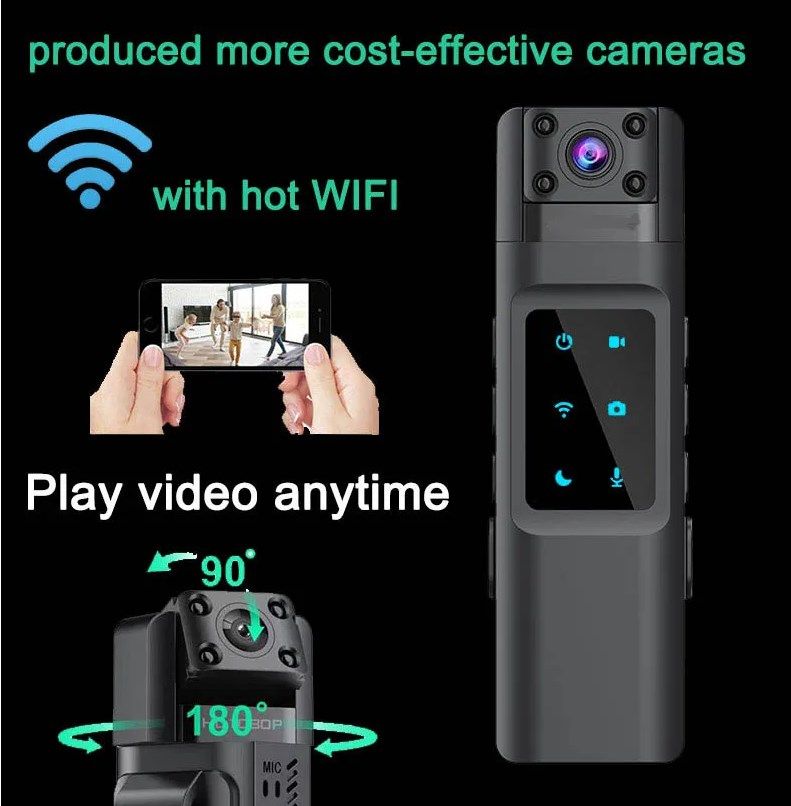 МИНИ КАМЕРА РЕГИСТРАТОР с Аккум HD 1080P WIFI HOTSPOT IR USB-C - фото фото фото 1