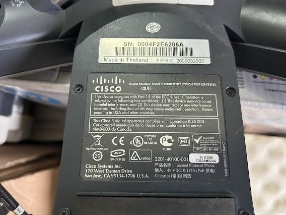 IP-конференц-телефон Cisco CP-7937G № 252805700 - фото фото фото 4