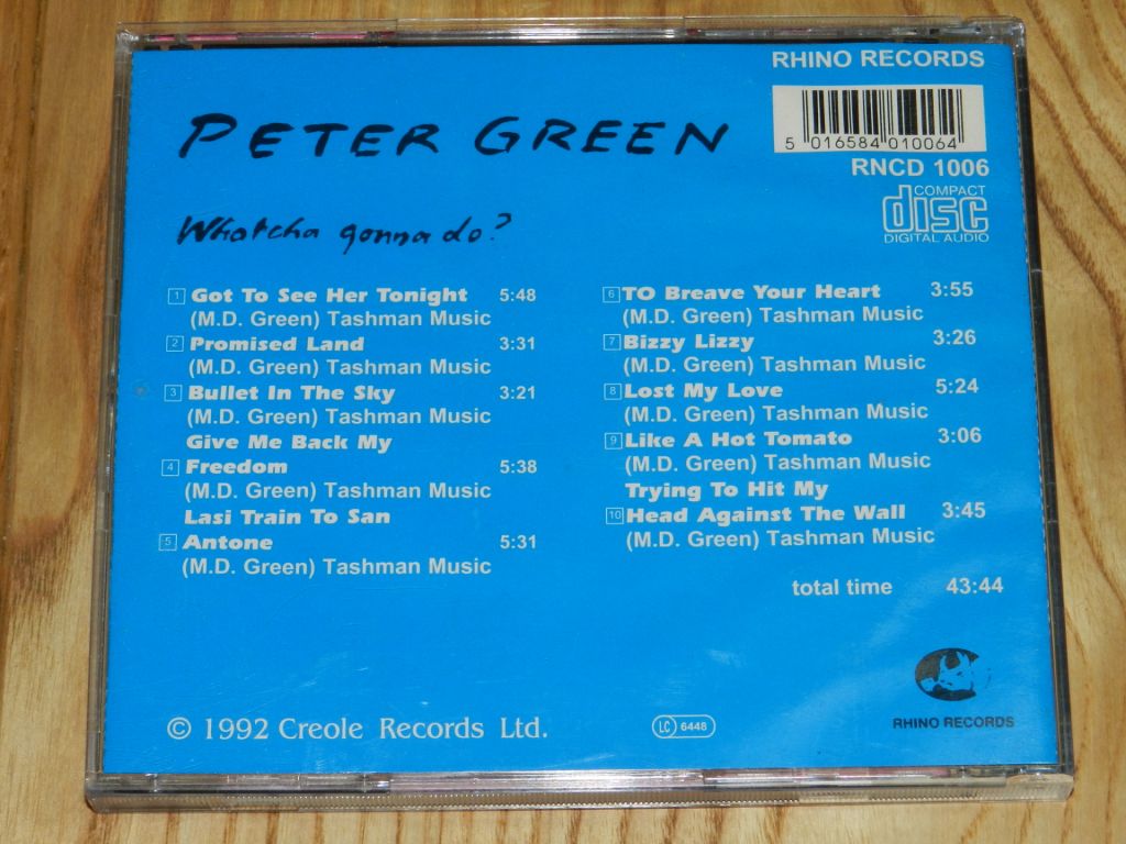 CD   Peter Dreen - Whatcha Gonna Do - фото фото фото 3