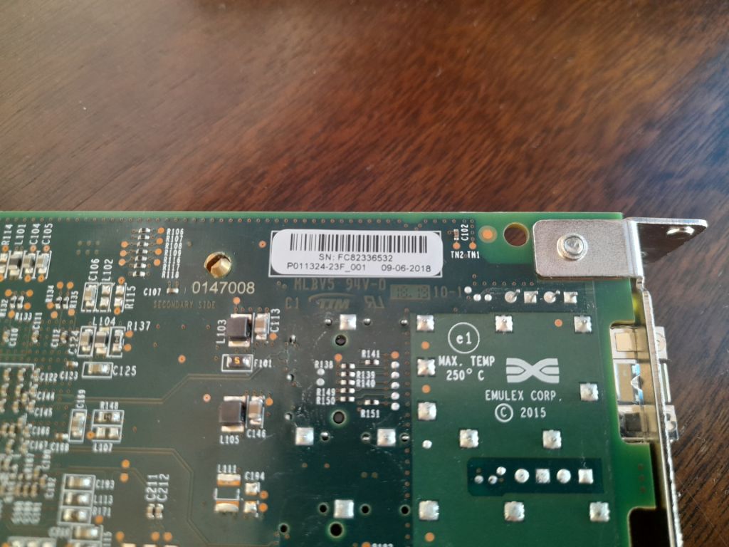 Мережевий Network FC card Emulex LPE31000-М6-F 1x16Gb/s SFP+ PCIe - фото фото фото 1