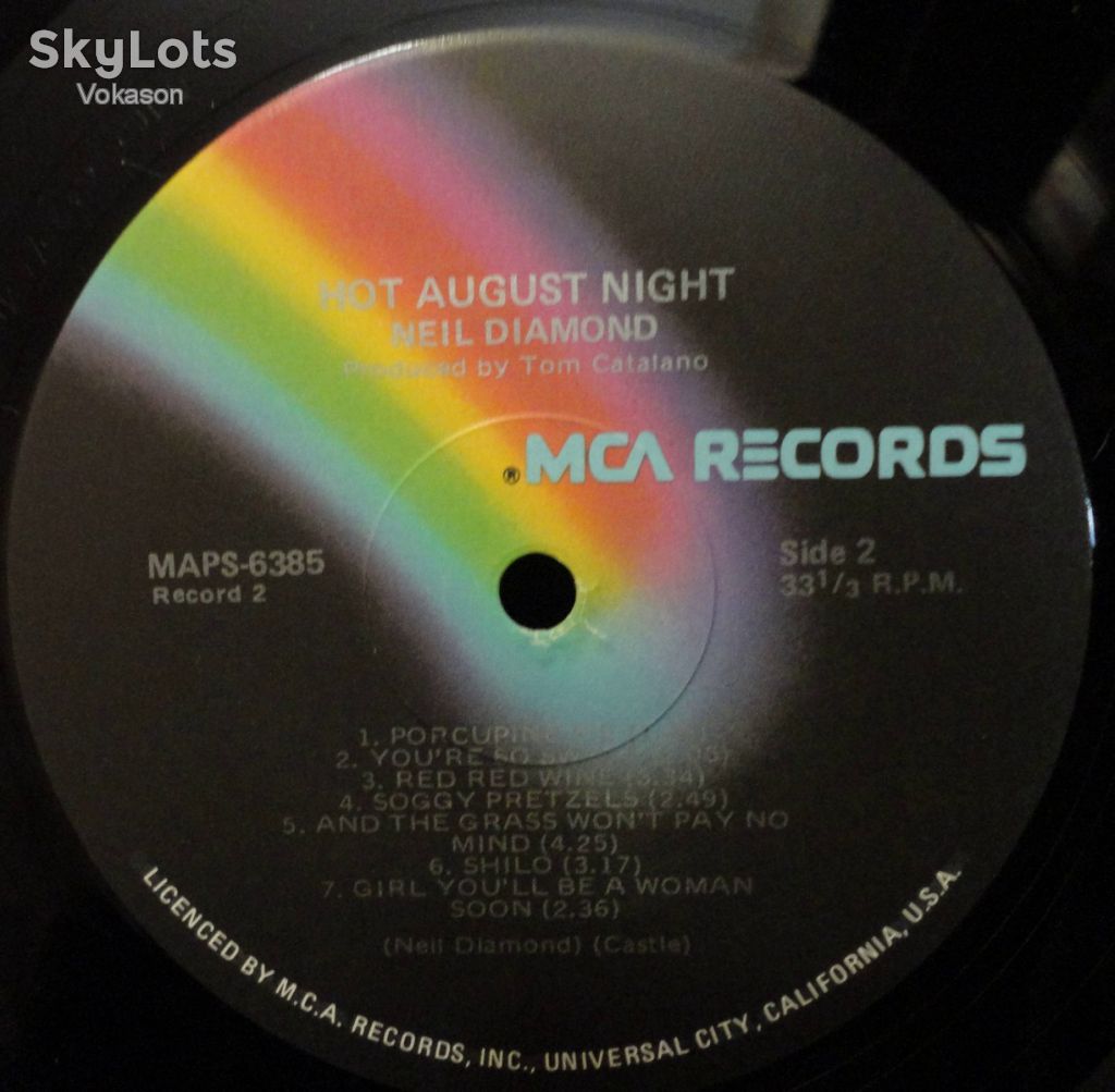 Neil Diamond - Hot August Night   2lp  NM-/NM-/EX+ - фото фото фото 4
