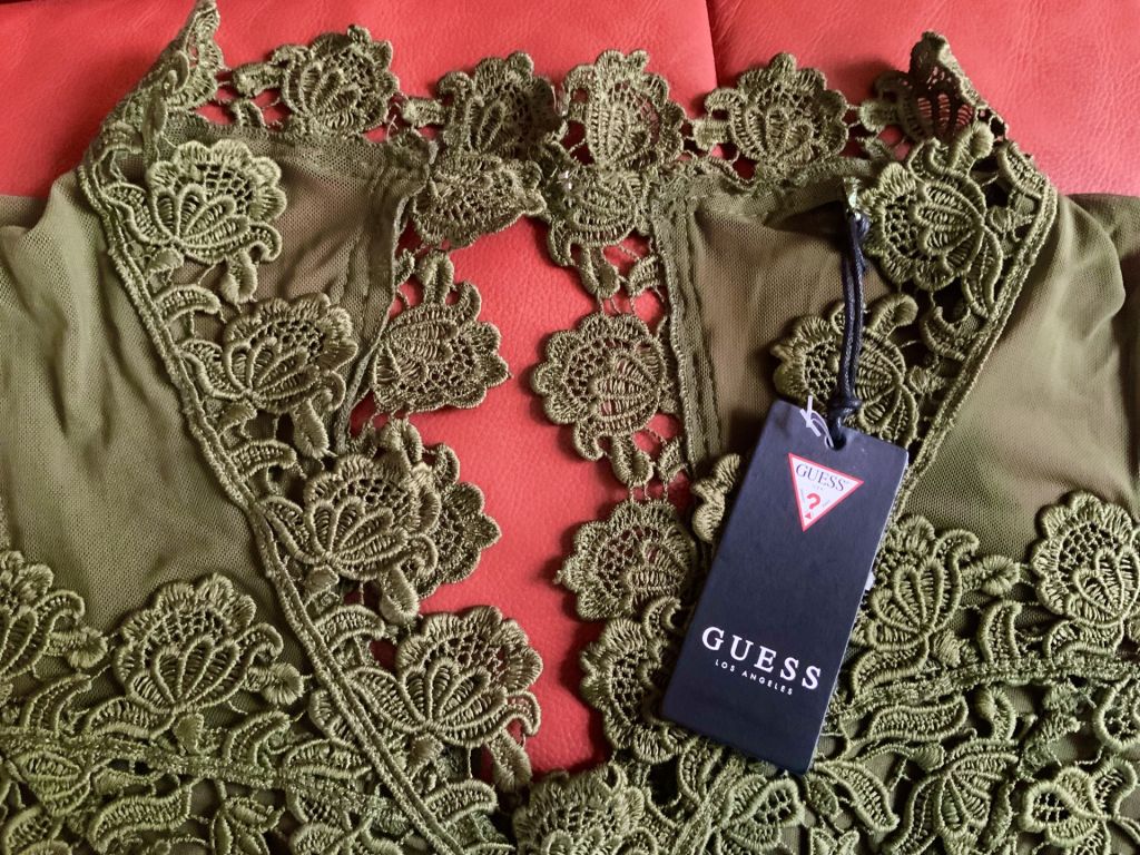Комбинезон нарядный кружевной Guess, р.S - фото фото фото 4