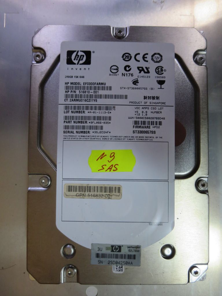 Жесткий диск 3.5 HDD SAS  HP EF0300FARMU  300 Gb №9 - фото фото фото 0