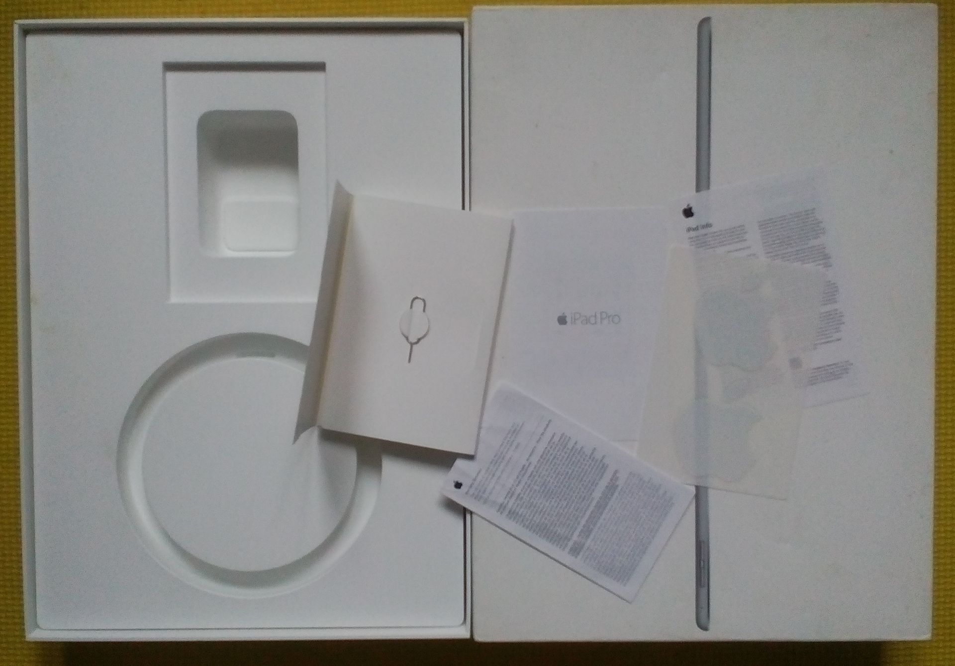 apple IPAD PRO wifi cellular 128gb коробка документы a1652 - фото фото фото 0