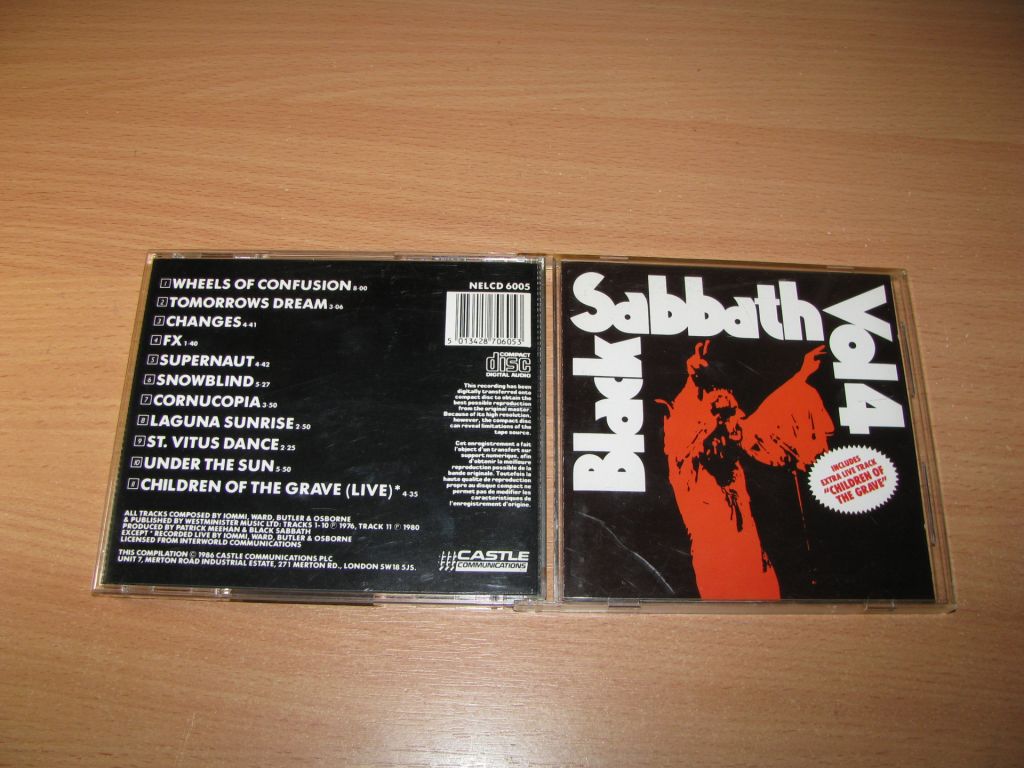 BLACK SABBATH - Vol 4     (1986 Castle 1st press  JAPAN ) - фото фото фото 0