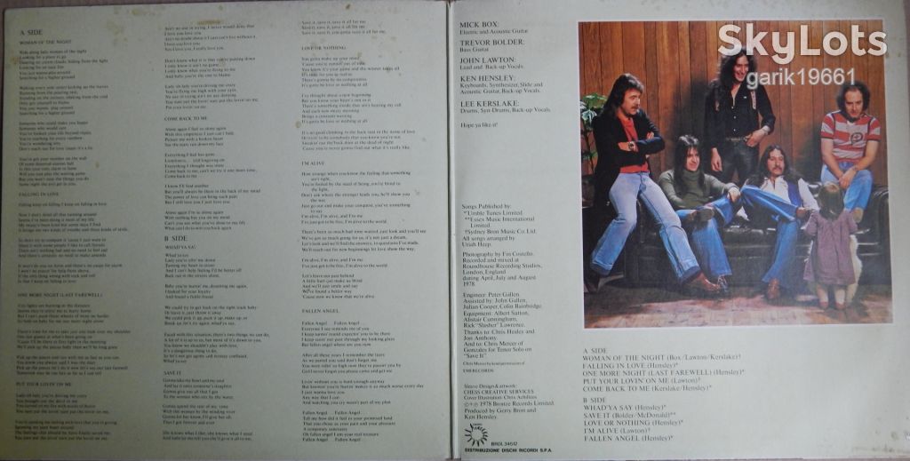 Uriah Heep – Fallen Angel  (Bronze – BROL 34512, Italy) EX/NM- - фото фото фото 2