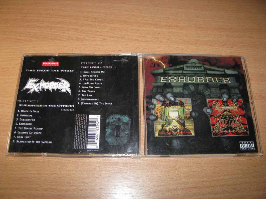 EXHORDER - Slaughter In The Vatican / The Law  (2003 Roadrunner 2CD,USA) - фото фото фото 0