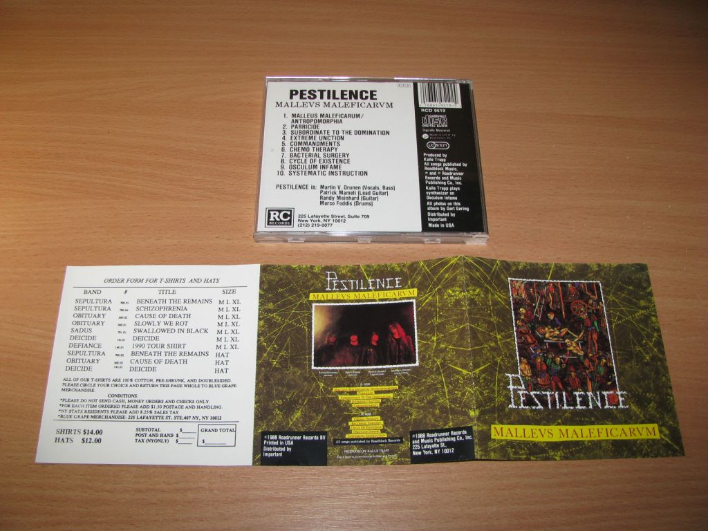 PESTILENCE - Malleus Maleficarum   (1988 Roadracer USA) - фото фото фото 5