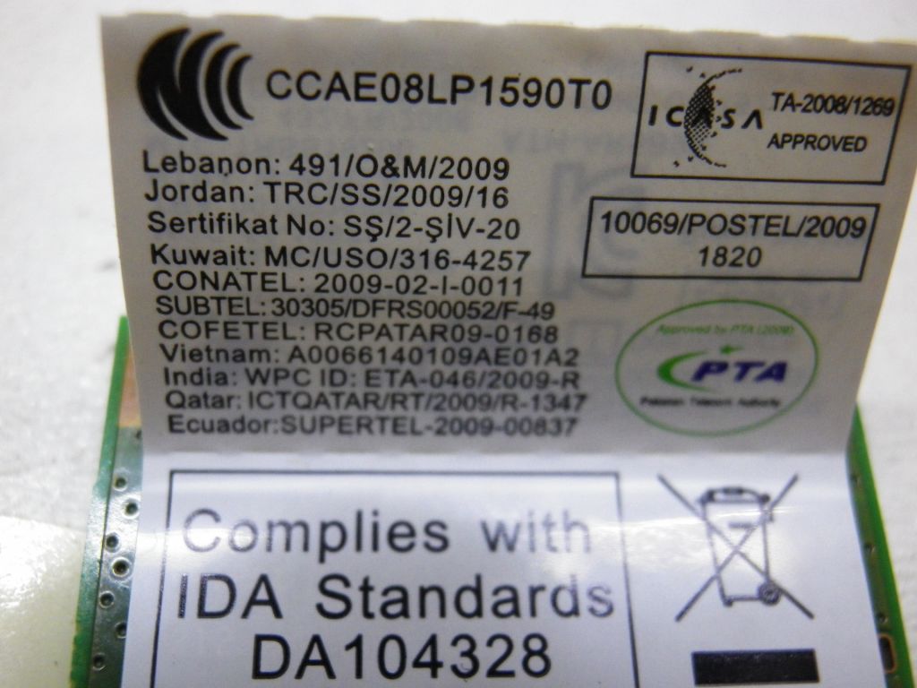 Б/У WI-Fi карта на Lenovo G770 - фото фото фото 1