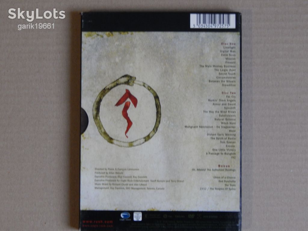Rush ‎– Snakes &amp; Arrows Live (2 DVD, Unofficial Release, Digipak) - фото фото фото 1