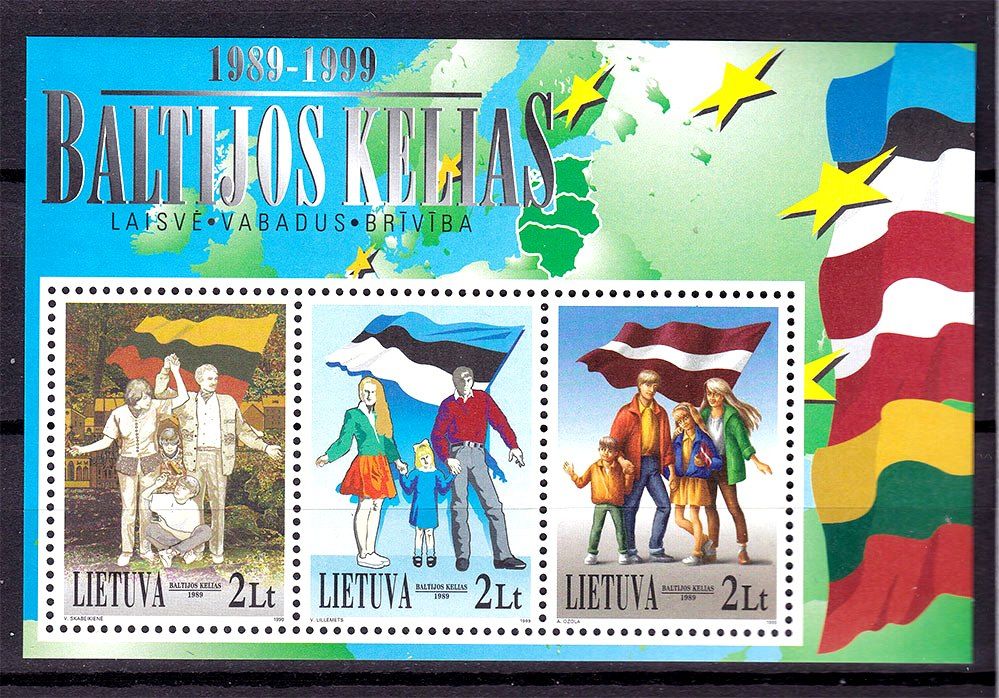 Литва 1999 г  MNH - блок - - фото фото фото 0