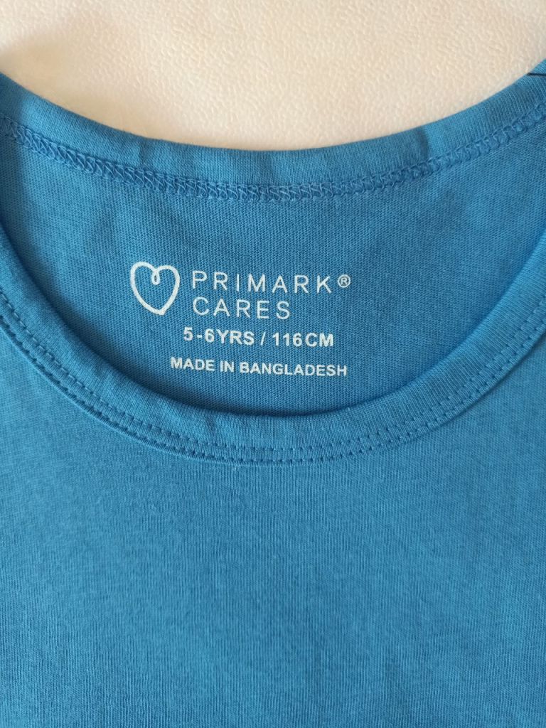Майка дитяча primark 5-6 років синього кольору 6778 - фото фото фото 1