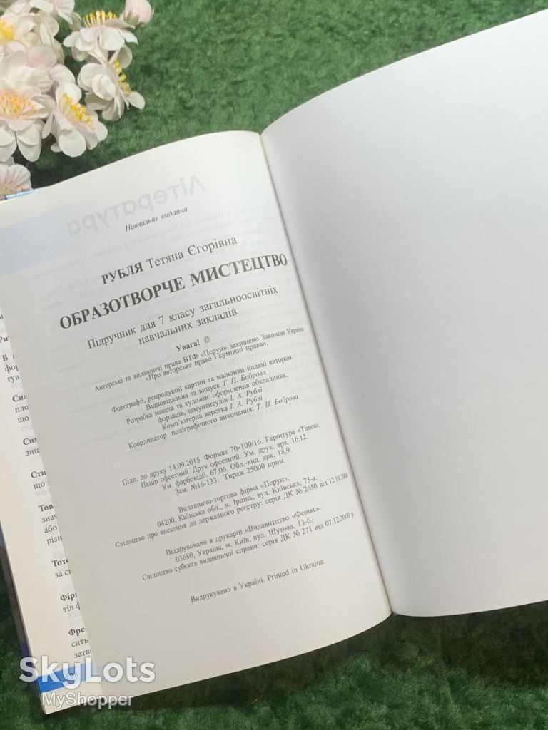 Книга підручник «Образотворче мистецтво» для 7 класу Т. Є. Рубля, 2015  (Н8240) - фото фото фото 2
