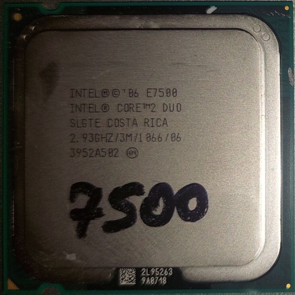 Б/В Процесор Intel Core 2 Duo E7500 2.93GHz/ s775 - фото фото фото 0