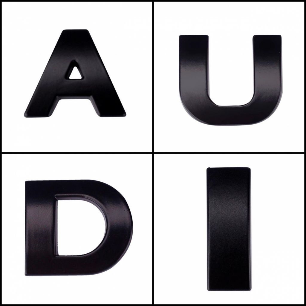 Металлические буквы AUDI на кузов авто - фото фото фото 1