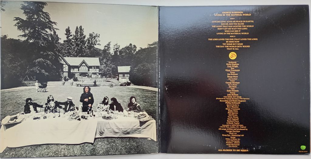 GEORGE HARRISON Living In The Material World LP  VG++/EX- - фото фото фото 1