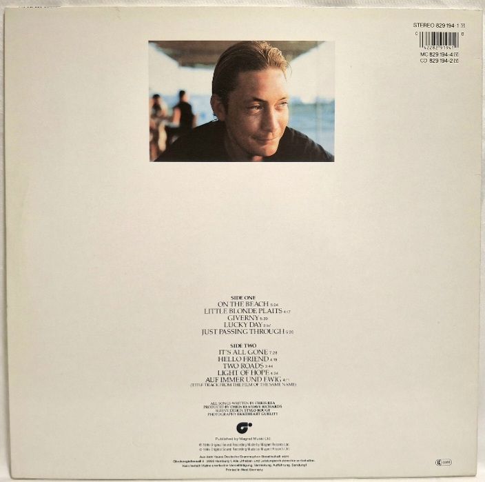 Chris Rea - On The Beach - 1986.  (LP). 12. Vinyl. Пластинка. Germany. - фото фото фото 1
