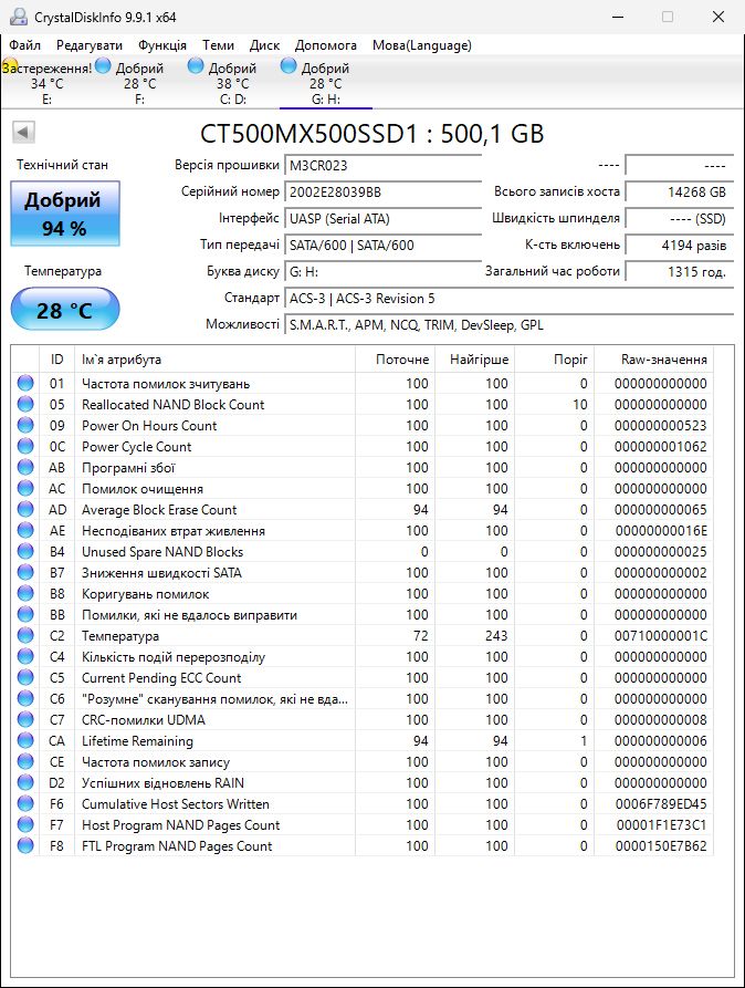 500Gb Crucial MX500 SSD 2.5" SATA3 - фото фото фото 2