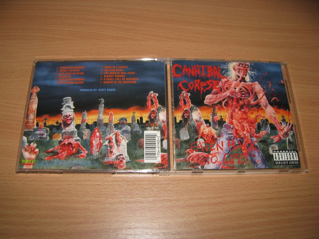 CANNIBAL CORPSE - Eaten Back To Life    (1990 Caroline 1st press,USA) - фото фото фото 0