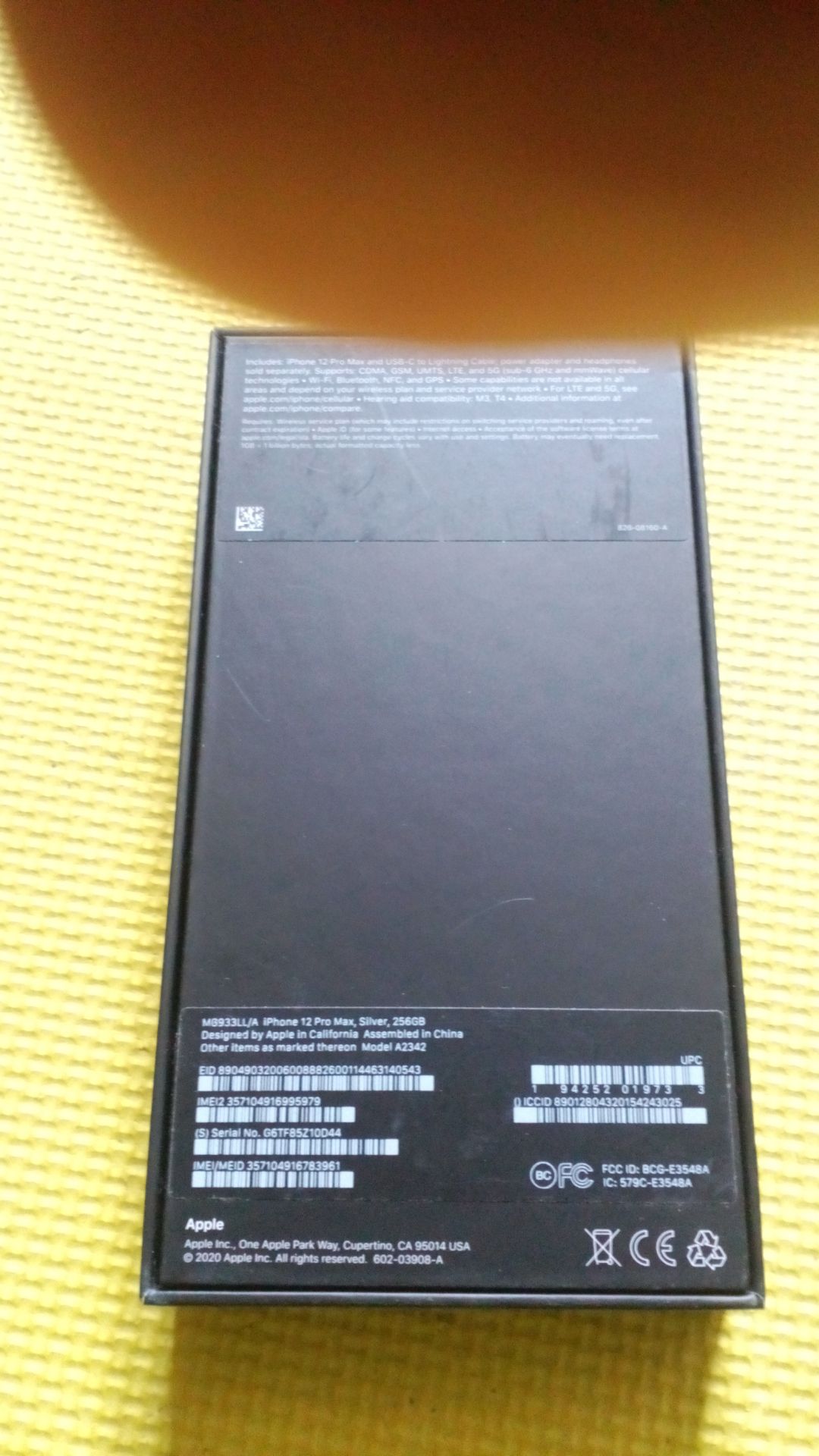 коробка от Iphone 12 Pro Max 256 gb  Apple - фото фото фото 2