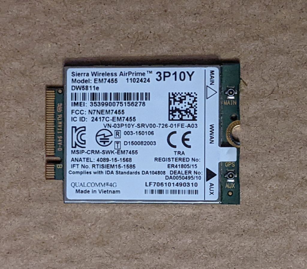 Модем ноутбука 4G LTE cat.6  DW5811e Sierra AirPrime EM7455 - фото фото фото 0