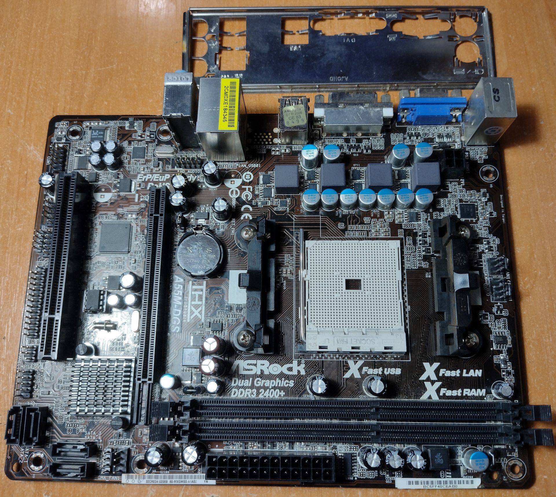 Материнская плата ASRock A55M-DGS Socket FM1    ( sFM1, DDR3, AMD A55, PCI-Ex16 ) - фото фото фото 0