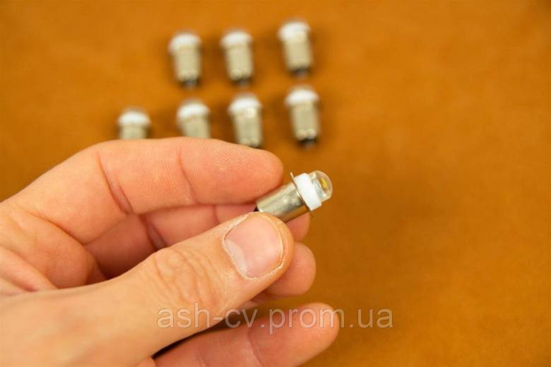 Лампочка, для ліхтарика, 4.5V, 0.5W, LED, P13.5, P13.5S, PR2 - фото фото фото 4