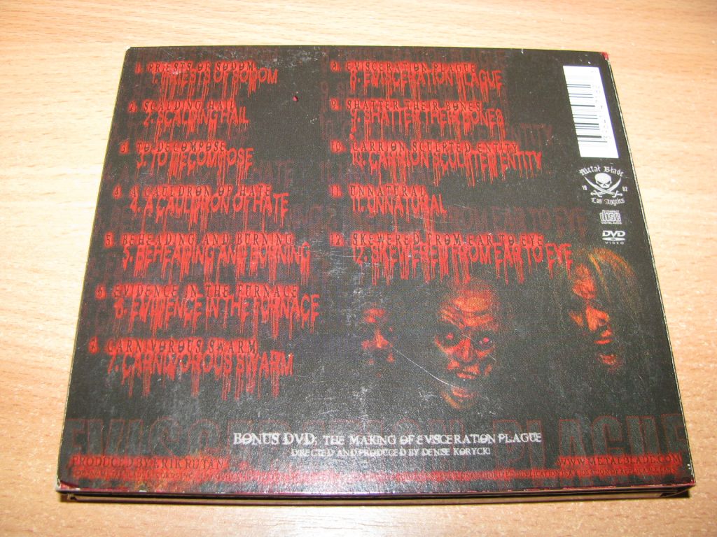 CANNIBAL CORPSE - Evisceration Plague    (2009 Metal Blade CD/DVD DIGI,USA) - фото фото фото 1