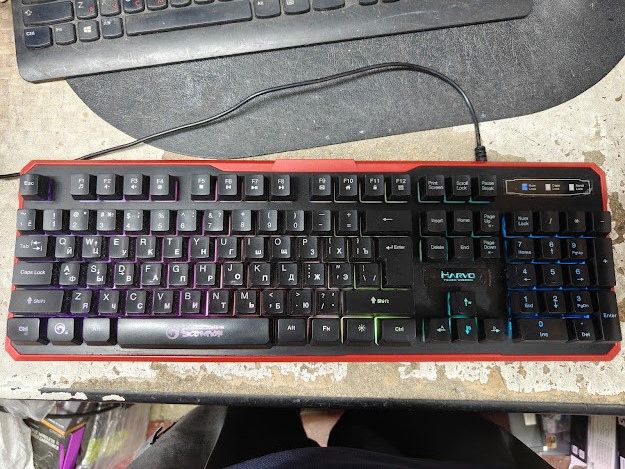 Игровая клавиатура с подсветкой RGB Marvo K629G USB № 26240610/2 - фото фото фото 0