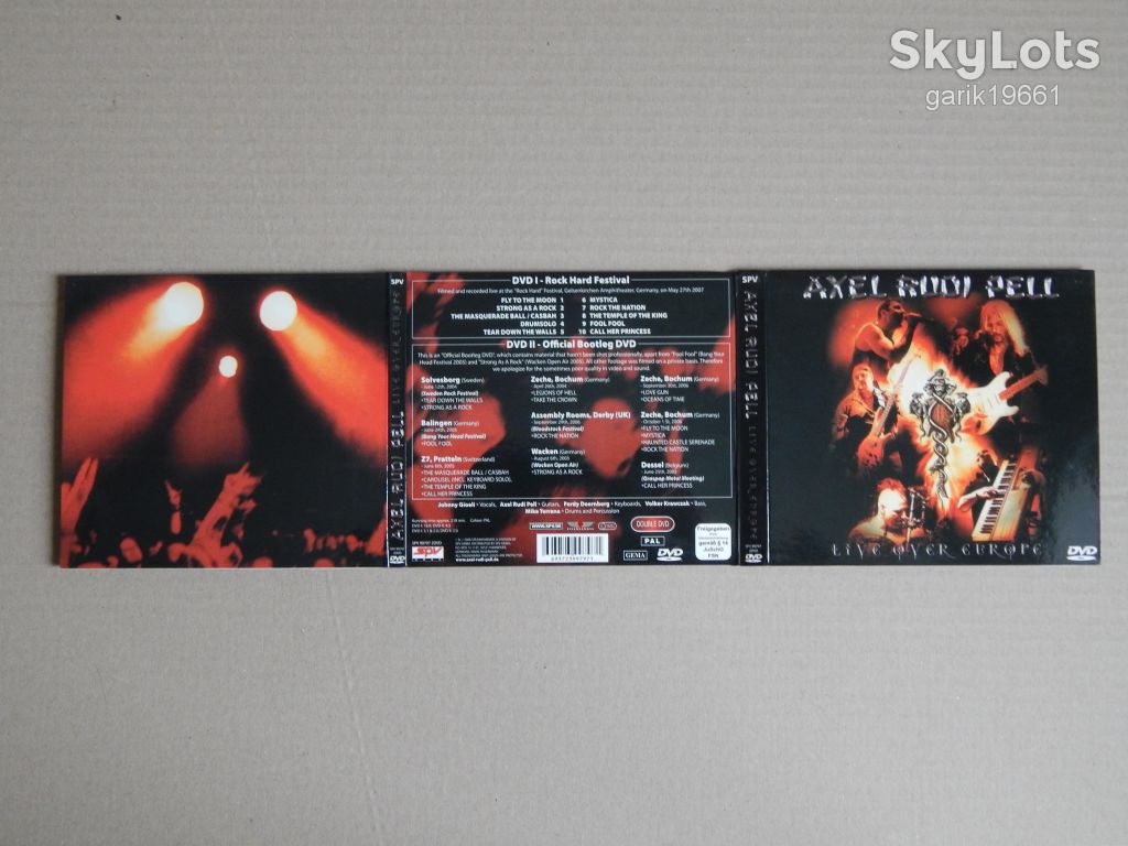 Axel Rudi Pell ‎– Live Over Europe (2 × DVD, Digipak, Unofficial) - фото фото фото 2