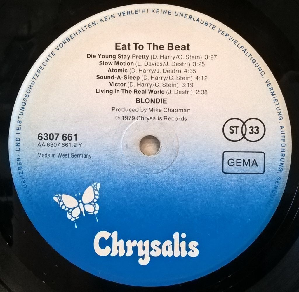 Blondie - Eat To The Beat - 1979.   (LP). 12. Vinyl. Пластинка. Germany - фото фото фото 5
