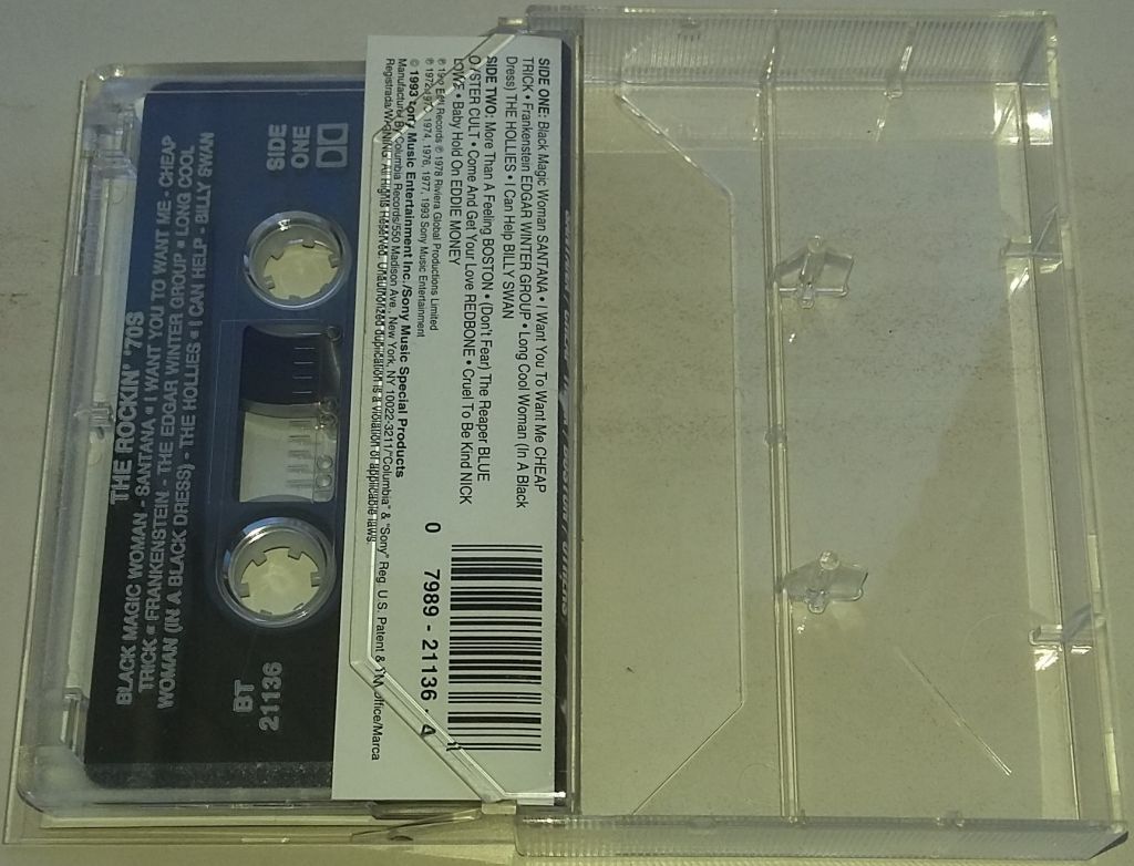 VARIOUS  The Rockin' '70s. Cassette  (US) - фото фото фото 1