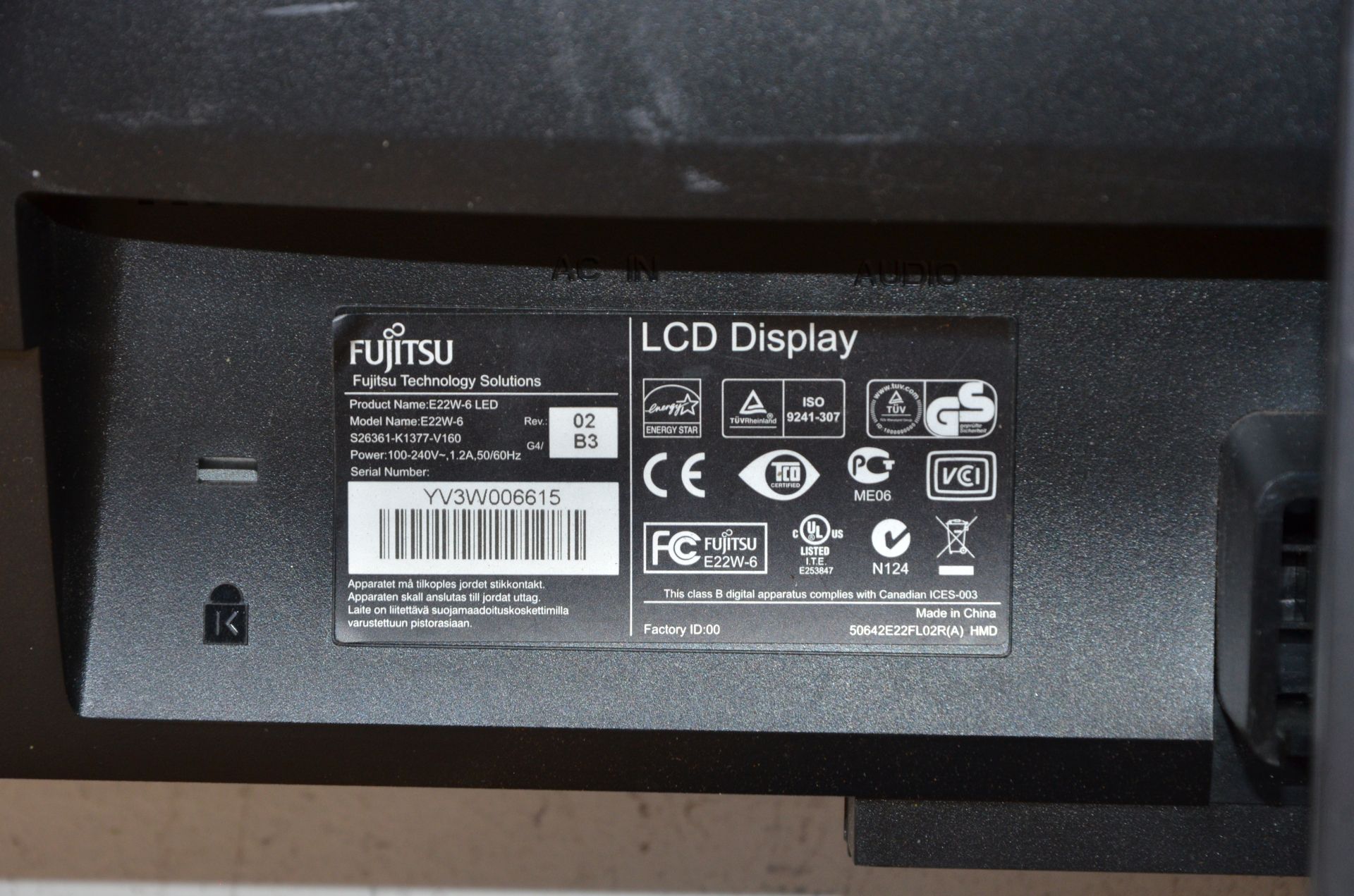 МОНІТОР TFT 22'' LED  Wide Fujitsu Siemens E22W-6! - фото фото фото 6