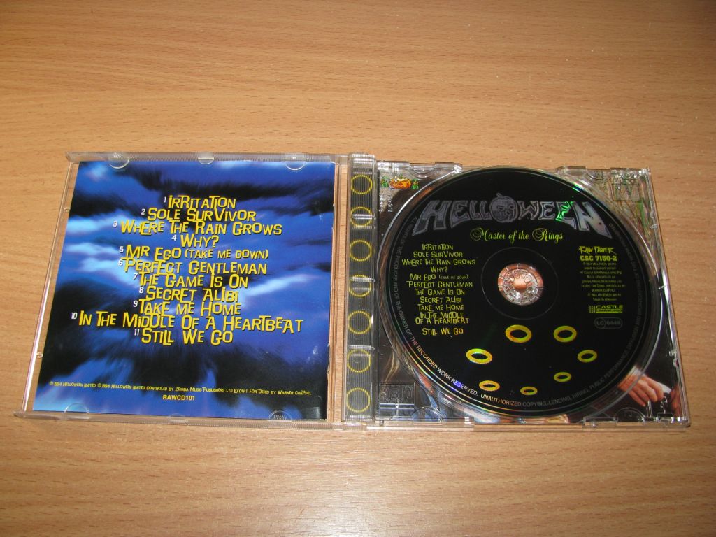 HELLOWEEN - Master Of The Rings  (1994 Raw Power 1st press) - фото фото фото 1