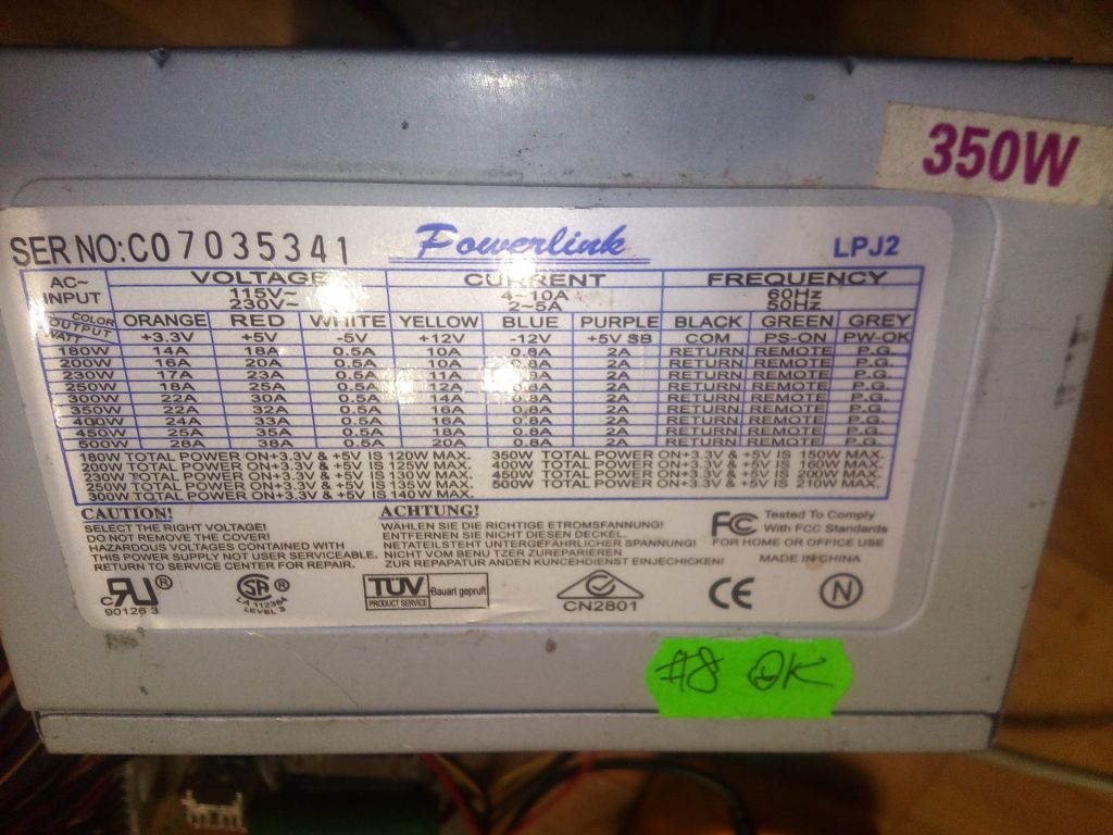 КОМПЬЮТЕРНИЙ БЛОК ЖИВЛЕННЯ  Fowerlink 350W - фото фото фото 0