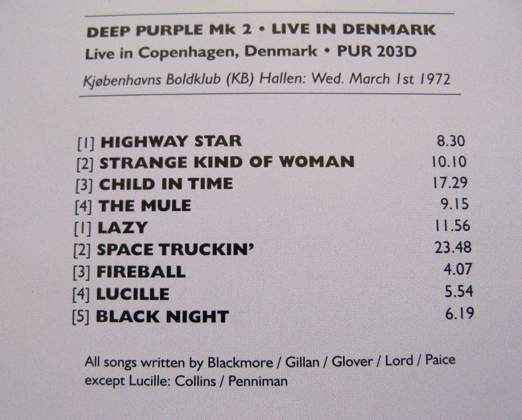 CD Deep Purple. Live in Denmark'72. 1972. 2CD. - фото фото фото 5